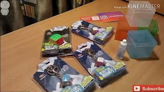 Анбоксинг с сайта CCCSTORE.RU-бокс для кубика 3х3/смазка Gan/ маленький кубик 3х3 2 см/ маленький ку