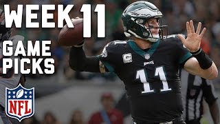 Week 11 NFL Game Picks in Under 3 Minutes⏱?  | NFL Highlights
