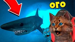 ЭТА АКУЛА ОХОТИТСЯ НА НАС В ROBLOX @Котик Игроман и @КОТЁНОК ЛАЙК