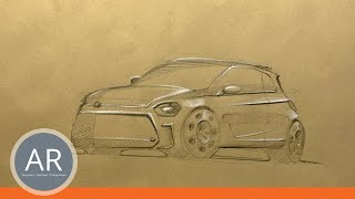 Concept Cars schnell zeichnen. Spannende Perspektiven. Mappenkurs Transportation Design Pforzheim