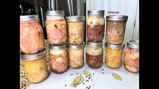 Бесподобная  ТУШЕНКА 3 рецепта + бонус 2 рецепта КАША С МЯСОМ Ммммм.. Длительное хранение.