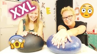 MEGA Glibbi Anti-Stressball ? XXL Challenge ? Wie viele Liter Schleim & Glibber passen rein????