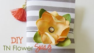 DIY Flower Swag Traveler's Notebooks & Planner - Foamiran Flower