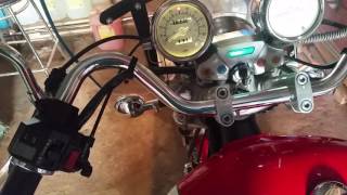 Yamaha Virago 750 .Завожу после года стоянки. Супер.