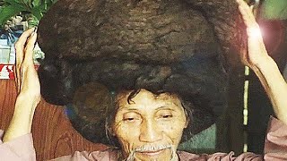 ЧЕЛОВЕК КОТОРЫЙ НЕ СТРИГ ВОЛОСЫ 80 ЛЕТ