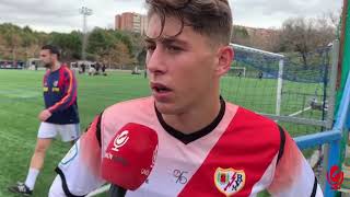 Jorge, tras el Moratalaz 1-0 Rayo Vallecano B