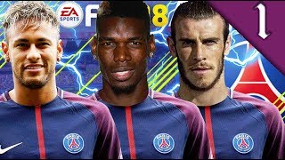 POGBA, BALE, NEYMAR SIGN! FIFA 18: PSG CAREER MODE #1