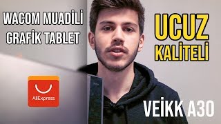 UCUZ GRAFİK TABLET İNCELEMESİ |  Veikk A30  |  Çizim Tableti