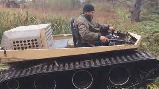 ВЕЗДЕХОД   своими руками! Самодельный вездеход на гусеницах