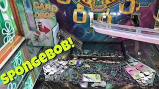 Claw Machine/Arcade Fun #34 ~ SpongeBob Coin Pusher!! ~ Claw Machine ~ Prize Redemption