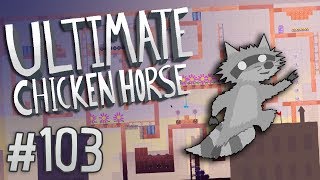 Ultimate Chicken Horse - #103 - Crazy Maze Custom Map!!
