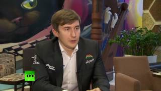 Интервью RT c шахматистом Сергеем Карякиным