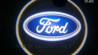 Лазерная проекция логотипа в двери Ford