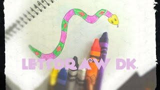 РИСУНКИ ДЛЯ ДЕТЕЙ #8| Как нарисовать змею