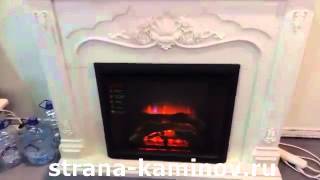 Электрокамин Victoria (белый дуб)+Leeds 26SD RealFlame - strana-kaminov.ru