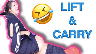 COUPLES LIFT AND CARRY CHALLENGE! || VLOGMAS DAY 3