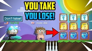 You take, YOU LOSE (Rip dls) | Growtopia funny prank