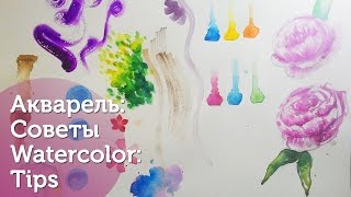 Акварель: Трюки и Советы. Часть 1: Советы./ Watercolor tips and tricks