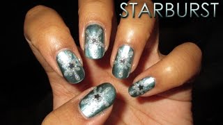 Starburst | 12 Days of Christmas Nail Art | DIY Tutorial