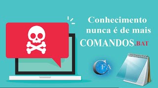 Como criar um Script estilo .BAT no Bloco de Notas | #canalforadoar