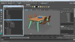#20 Курс Maya 2017 Essential Training. Работа с Outliner