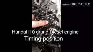 Hundai i10 grand Diesel engine timing position
