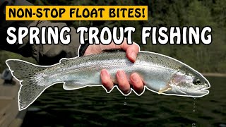 NON-STOP TROUT ACTION! - Float Fishing at Hicks Lake BC Canada | Fishing with Rod