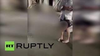 GRAPHIC VIDEO: Nice attack aftermath caught on cam (BLURRED)
