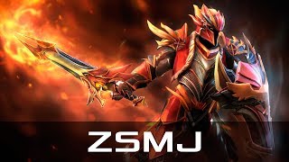 ZSMJ — Dragon Knight, Mid Lane (Aug 29, 2018) | Dota 2 patch 7.19 gameplay