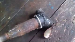 How to make a homemade boat motor. Disassembly of gear / Лодочный мотор.Угловой редуктор