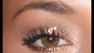 2 en 1 : Maquillage de jour en maquillage de soirée glamour (paillettes longue tenue)