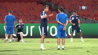 27.08.2012. Хапоэль - БАТЭ. Предматчевая тренировка