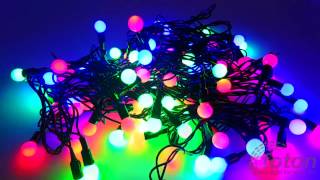 Светодиодная гирлянда LED Balls Garland RGB, 12mm, 100pcs, IP20, color mix