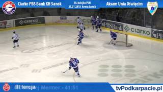 Ciarko PBS Bank KH Sanok - Aksam Unia Oświęcim 4:2 (FILM)