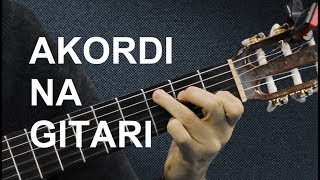 AKORDI NA GITARI - Osnovni akordi za početnike