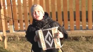 Ребенок играет на гармошке