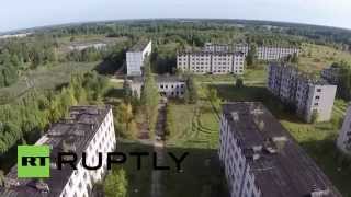 Latvia: Drone footage reveals former Soviet secret city of Skrunda-1
