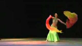 MARTA KORZUN - Beautiful Ukraine bellydancer - Fan veil