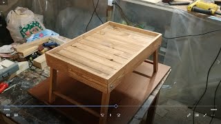 Складной столик - поднос своими руками. Основные этапы изготовления.