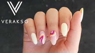 Очень простой дизайн ногтей. База  Klio supernail. Выпуск 129