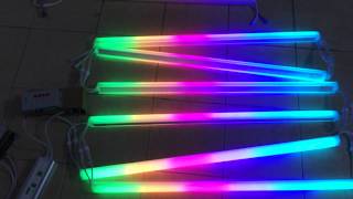 How to use T-1000S programmable controller control DC24V LED Guardrail Tube Lights