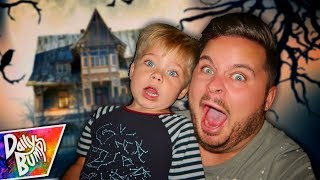 KIDS FIRST HAUNTED HOUSE! ?