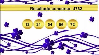 sorteio resultado quina 4762 Palpite 4763