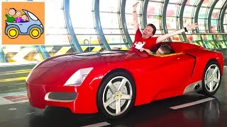 ? Картонка ЗА РУЛЕМ Феррари в ФЕРРАРИ ПАРК Абу Даби Часть 1 СУПЕРСКОРОСТЬ 4D гонки Изнанка ВЛОГ