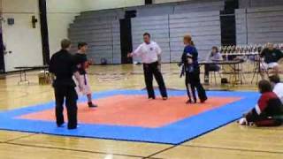 GIRL FIGHTS GUY IN HAILARIOUS KARATE COMPETITION !!!!! "THIS IS MY DOJO"