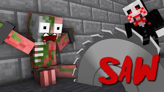Monster School : THE SAW HORROR GAME Challenge - Minecraft Animation