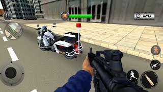 US Police Bike 2019 Gangster Chase - Android Gameplay