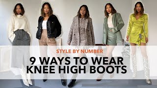 9 Ways to Style Knee High Boots | Style by Number | Song of Style Collection | Aimee Song