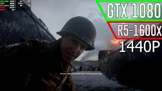 Call of Duty WW II: GTX 1080 & RYZEN 5 1600X [1440P]