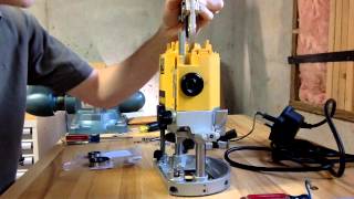 Remove Dewalt 625 bearings